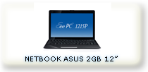 NETBOOK ASUS 1015 INTEL ATOM 2GB RAM HD 320GB
