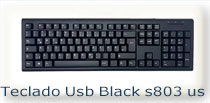teclado usb black